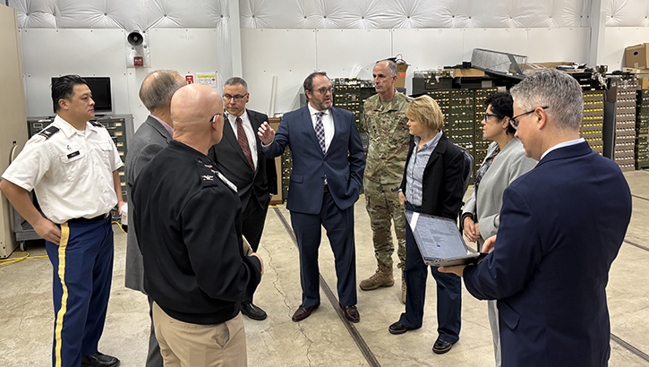 Image of Leaders from the Office of the Assistant Secretary of Defense for Health Affairs recently toured the Defense Health Agency Joint Pathology Center.
