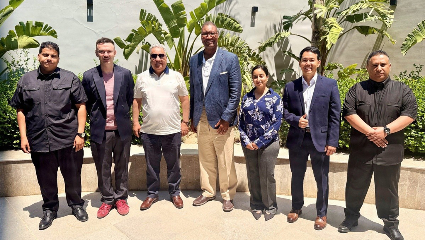 Military representatives from Landstuhl Regional Medical Center (LRMC), U.S. Africa Command (USAFRICOM), and Special Operations Command Africa (SOCAFRICA) pose for a group photo with leaders from the Libyan Armed Forces' Directorate of Medical Services
