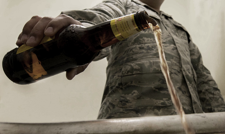 Some people follow the boozy holiday season with Dry January, an unofficial movement to abstain from alcohol for 31 days. But alcohol consumption is a year-round activity, and for some, a year-round problem that requires professional help. (U.S. Air Force photo illustration by Airman 1st Class Sahara. L. Fales)