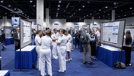 Attendees enjoyed the 2023 Military Health System Research Symposium. scientific poster presentation. (MHS Photo)
