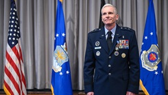 U.S. Air Force Maj. Gen. Sean T. Collins attends his retirement ceremony