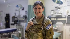 Army Lt. Col. Gayle Ryan, a general surgeon with the Delaware Army National Guard