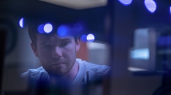 David Schranko, 359th Diagnostics and Therapeutics Squadron molecular genetics technologist, monitors a liquid handling machine