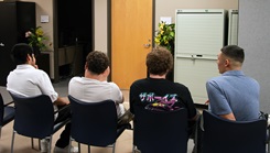 Military applicants wait to be sent to their next evaluation at Chicago MEPS