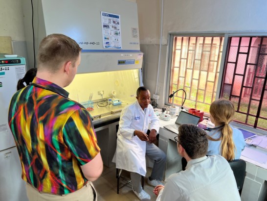 NMCSD Infectious Disease (ID) fellows work alongside host nation microbiologists in Liberia, West Africa.  