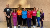 The Psychiatry Inpatient team showing impressive coordination for a group Halloween costume.