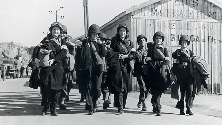 Image of vintage military nurses