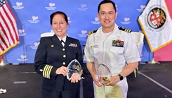 Cmdr. Vince Deguzman, a Navy Medical Service Corps officer and the director for clinical support services at U.S. Naval Hospital Okinawa, was recognized April 20, 2026, as one of two healthcare leaders with the 2026 Federal Healthcare Executive Award.
