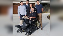 Capt. Luis Avilla with his family.  