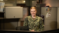 U.S. Navy Hospitalman Evelyn Johnson is currently balancing her military career with her dream of participating in the Miss Maryland USA competition. Johnson sees the pageant as an avenue to bring light to fraught issues, especially those of human trafficking and eating disorders—causes she adamantly supports. (Courtesy Photo)