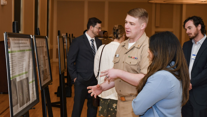 military personnel at NMCLL Research Symposium