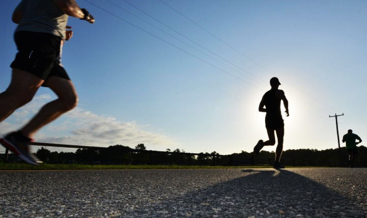 Runners participate in the Mulberry Island Half Marathon at Joint Base Langley-Eustis, Virginia, in September 2016. (U.S. Air Force photo by Staff Sgt. Natasha Stannard)
