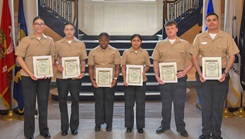 Graduated Corpsmen from the HMRP posing for a group photo