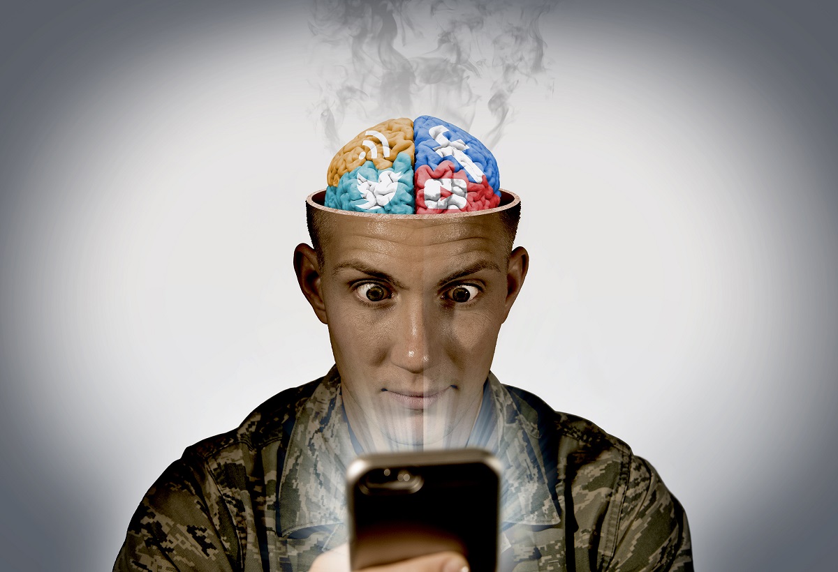 Time spent with smartphones, tablets, and computers can impact your ability to get healthy sleep. Turn off handheld devices and televisions at least two hours before bedtime. Try to avoid lying in bed and scrolling through social media and email before bedtime too. (U.S. Air Force photo illustration by Staff Sgt. Jamal Sutter)