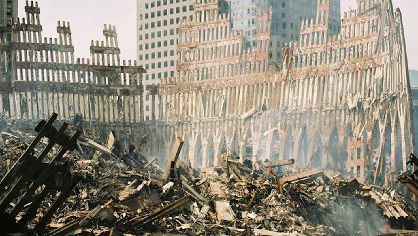 Photo of Twin Towers aftermath
