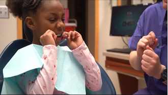 Link to Video: The 88th Dental Squadron from the Wright-Patterson Medical Center shows the proper techniques for brushing and flossing during National Children’s Dental Health Month.