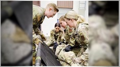  Senior Airman Tamara Painter and other military personnel