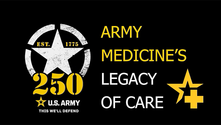 Army Medicine 250 birthday banner.