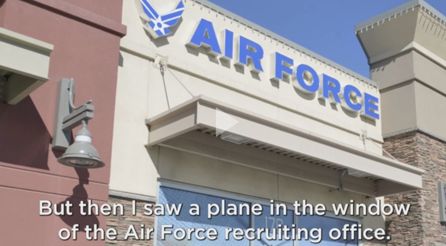 A picture of an Air Force Recruitment Office