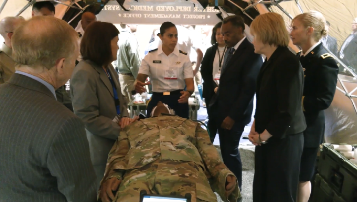 Link to Video: Leadership visits the exhibit hall at MHSRS 2022