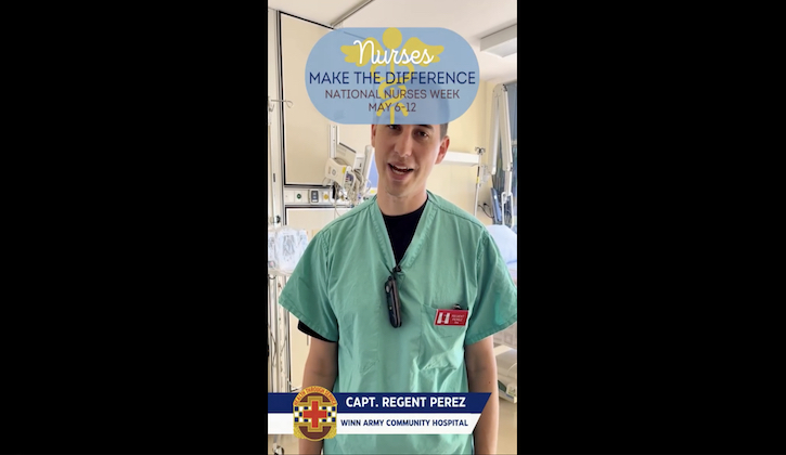 Nurses Week video with Regent Perez