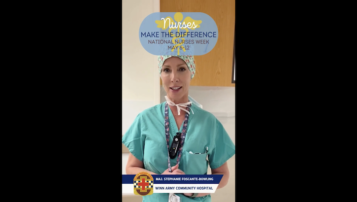 Link to Video: Nurses Week video with Stephanie Foscante Bowling