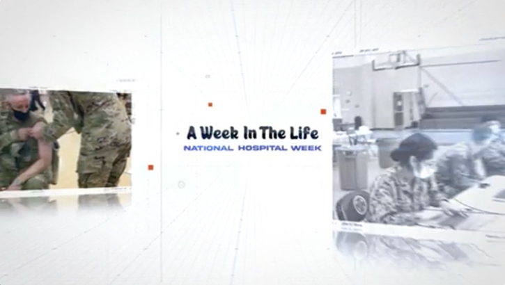 Image for National Hospital Week with text, "A Week in the Life." 
