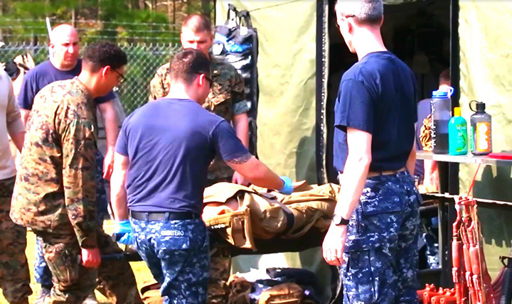 Sailors with 2nd Medical Battalion got out of their comfort zone and conducted a week-long training exercise at Camp Lejeune, North Carolina. The aim of the training is to teach Sailors the basic skillset and gear familiarization of shock trauma platoon in a deployed environment.