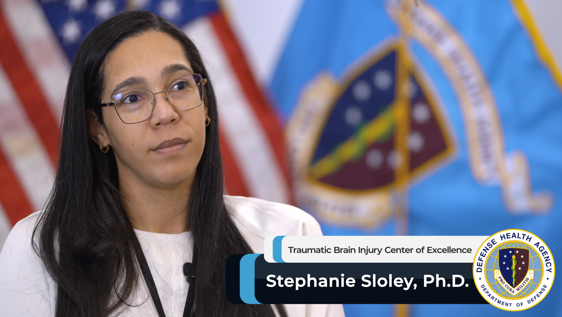 Link to Video: Thumbnail image of TBICoE's Dr. Sloley video.