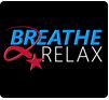 Black background with Red white and blue text that reads, "Breath 2 Realx" this is a clickable image directed to the DHA Connected Health Mobile App information page